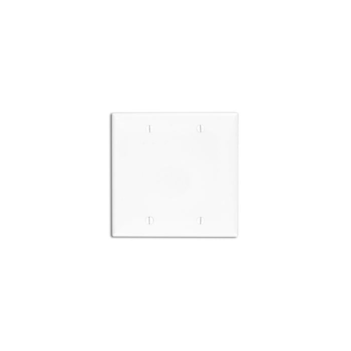 Leviton 2-Gang Blank Nylon Wallplate - 80725