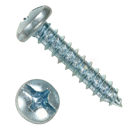 Allied Bolt #10x1" Combo Pan AB Tapping Screw Zinc Plated 8/Bag - 826