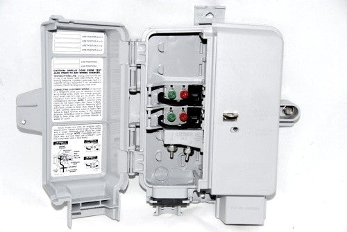 Closure, NID, 2 Wire, RJ11 Interface, Interface Module Only, 2 Lines, 3/8" Hex Head Fastener, Gray