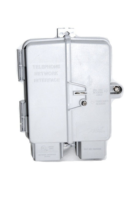 Closure, NID, 2 Wire, RJ11 Interface, Interface Module Only, 2 Lines, 3/8" Hex Head Fastener, Gray