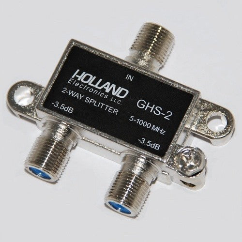 Holland 1 GHz 2 Way Horizontal Splitter - GHS-2