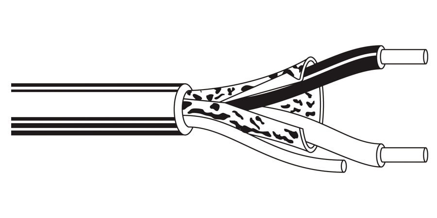 Belden Audio & Instrumentation, #22-1pr, TC, O/A Foil, CM 1000'/ Box - 8450B010