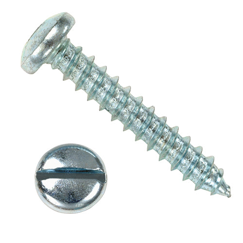 Allied Bolt #10x1" Pan Slotted AB Tapping Screw 8/Bag - 10