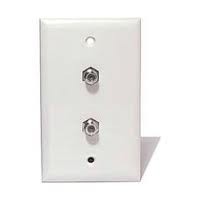 Steren Dual F-81 Wall Plate - 200-252