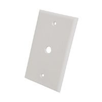 Steren 1 Single Hole Hex Wall Plate - 200-254WH