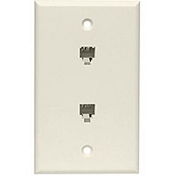 Steren 4-Conductor Flush Wall Plate - 300-214