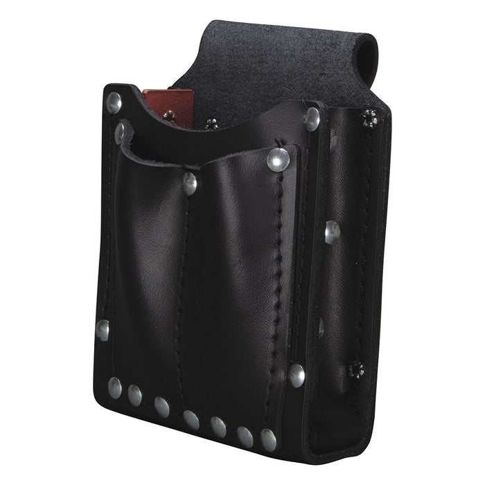 Klein Tools Utility Pouch, 3-Pocket, Leather - 5145