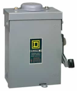 Square D Safety Switch 250V Outdoor 30A 2 Pole - D221NRB