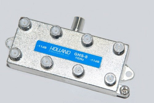 Holland 1 GHz 8 Way Horizontal Splitter - GHS-8