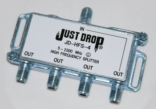 Just Drop 5-2300MHz 4 Way Splitter - JD-HFS-4