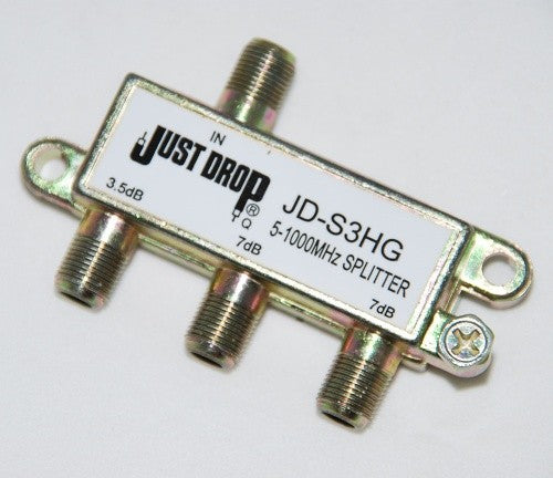 Just Drop 1 GHz 3 Way Horizontal Splitter - JD-S3HG