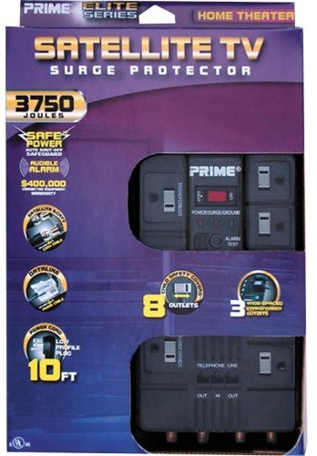 Prime 8 Outlet 3750 Joules Surge Protector - PB003125