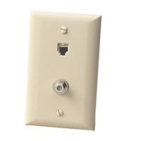 Suttle Wallplate Duplex RJ11 and F-81 - SE-2-2021-52 — Excess Supply