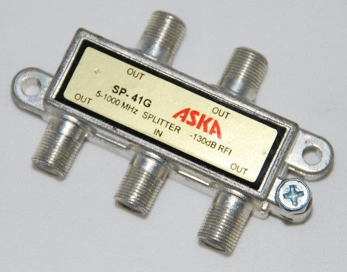 Aska 1 GHz 4-Way Horizontal Splitter - SP-41G