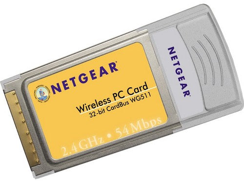 Netgear WG511 VCNA 54 Mbps Wireless PC Card - WG511VCNA