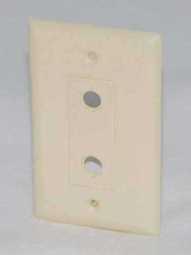 Cable Maid Dual 3/8" Center Hex Hole Wall Plate - WP*D